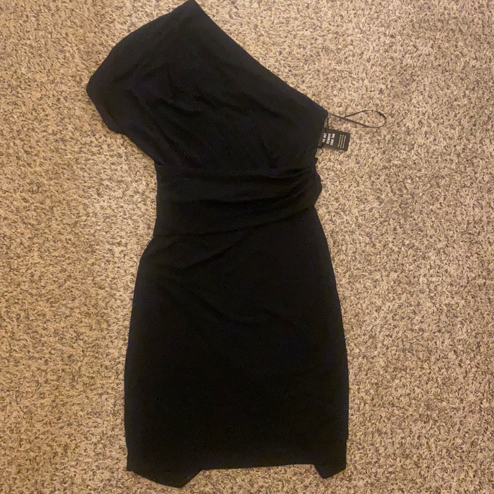 Black mini dress